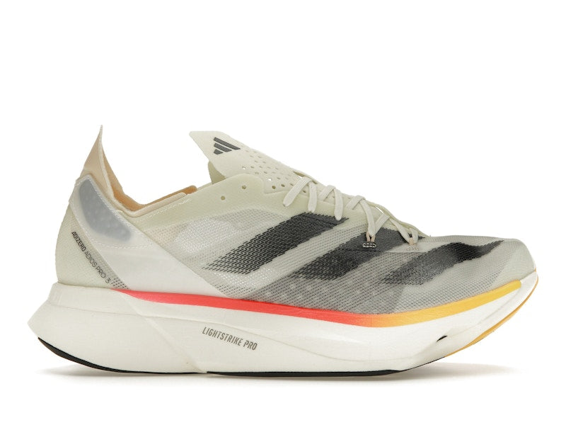 adidas Adizero Adios Pro 3 Ivory Core Black Crystal Sand
