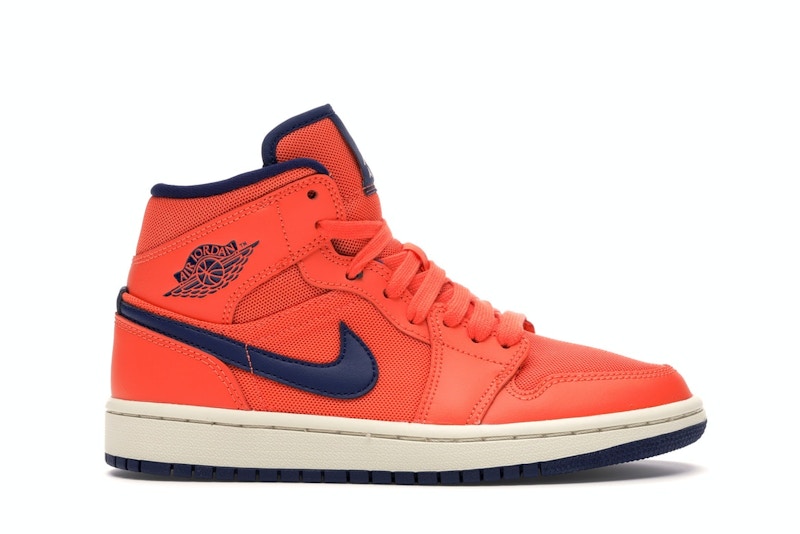 Jordan 1 Mid Turf Orange Blue Void (Women's)