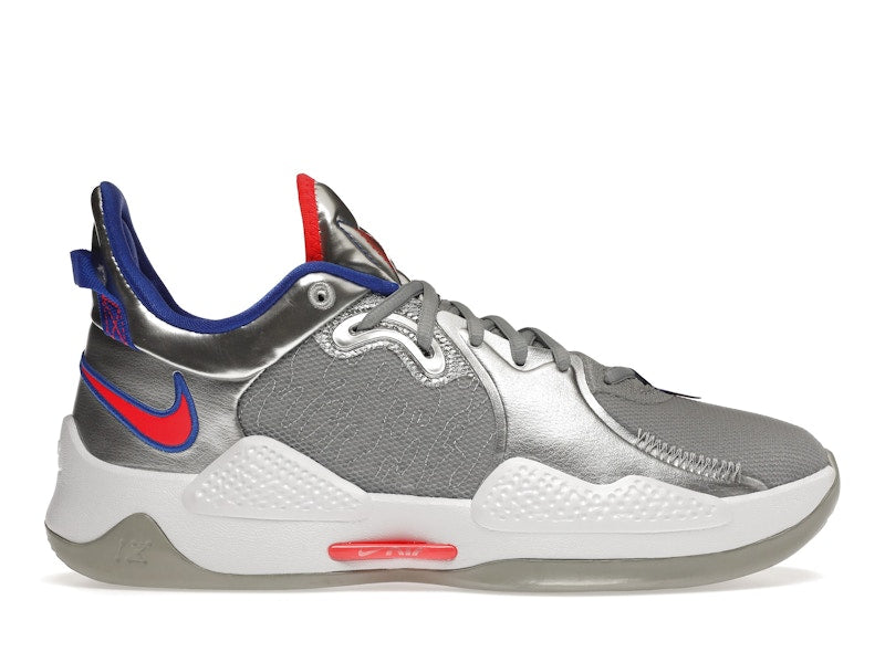 Nike PG 5 Clippers Metallic Silver