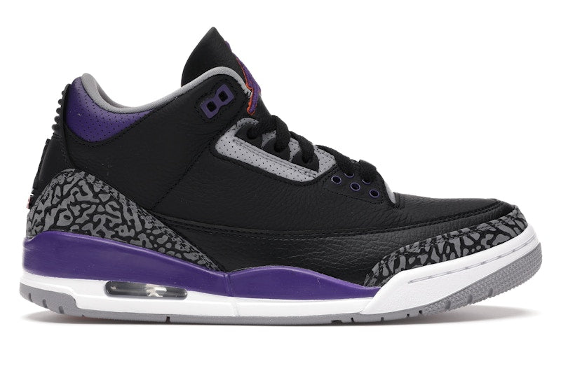 Jordan 3 Retro Black Court Purple Men's - CT8532-050 - US