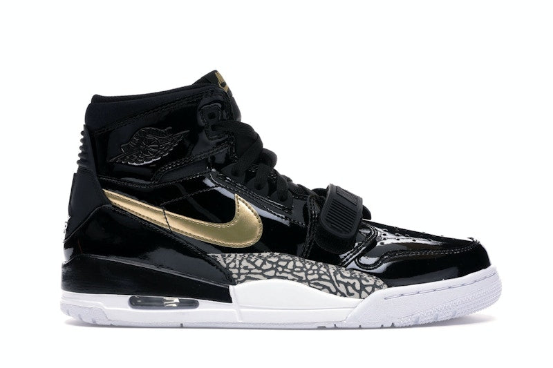 Jordan Legacy 312 Black Gold Patent