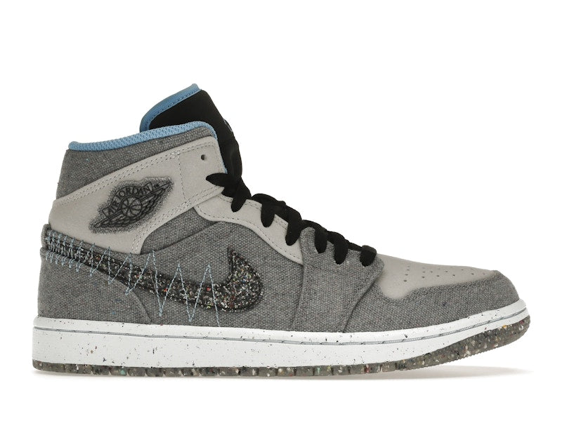 Jordan 1 Mid Crater Grey University Blue