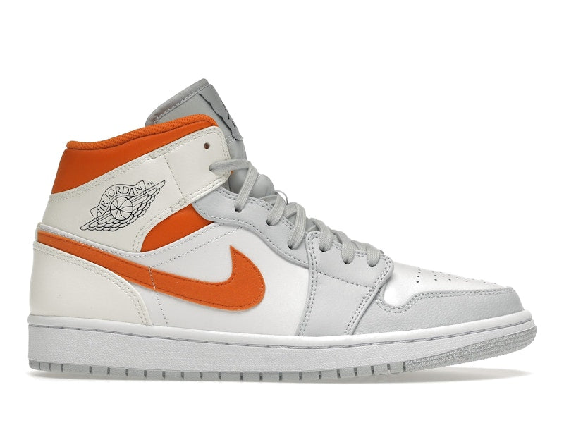 Jordan 1 Mid Starfish Pure Platinum