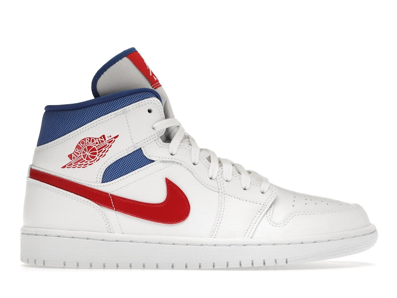 Jordan 1 Mid White Red Royal (Women's)