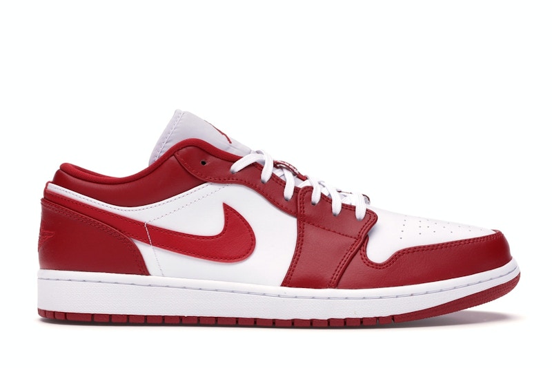 Jordan 1 Low Gym Red White Men's - 553558-611 - US