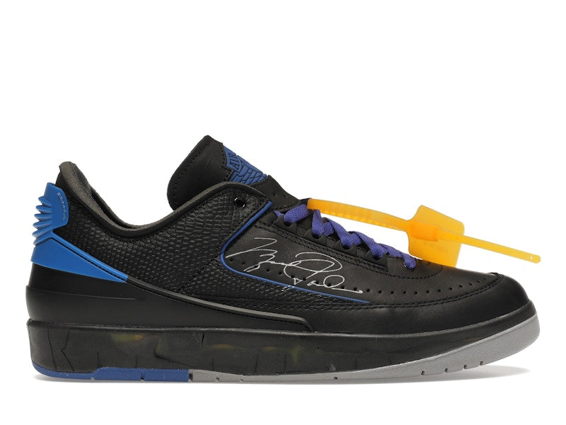Jordan 2 Retro Low SP Off-White Black Blue Men's - DJ4375-004 - US