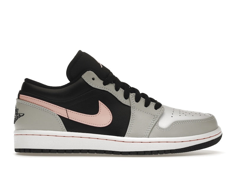 Jordan 1 Low Black Grey Pink Men's - 553558-062 - US