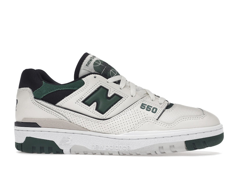 New Balance 550 Sea Salt Pine Green - Image 2