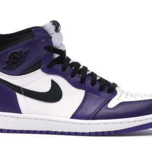 Air Jordan 1 Retro High Court Purple White Men's - 555088-500 - US - Image 3