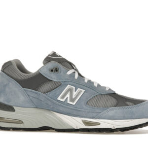New Balance 991 MiUK Dusty Blue Alloy Smoked Pearl - Image 2