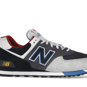 New Balance 574 Black Grey Royal - Image 2