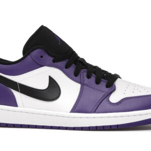 Jordan 1 Low Court Purple White Men's - 553558-500 - US - Image 3