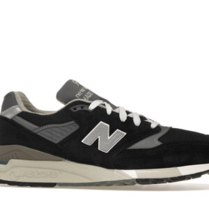 New Balance 998 MiUSA Black Silver - Image 2