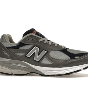 New Balance 990v3 MiUSA Elephant Grey Navy - Image 2