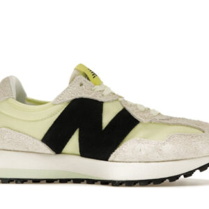 New Balance 327 White Black Grey Yellow (Women's) - Image 2