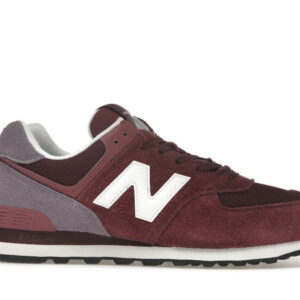 New Balance 574 Burgundy Purple Suede - Image 2