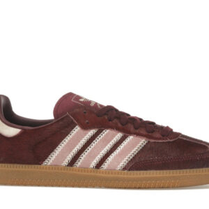 adidas Samba OG Maroon Sand Strata Pony (Women's) - Image 2