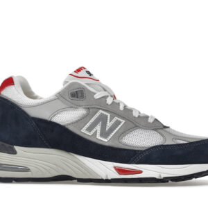 New Balance 991 Grey Navy Red - Image 2
