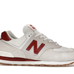New Balance 574 White Red Gum - Image 2