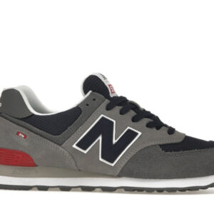 New Balance 574 Grey Navy Red - Image 2