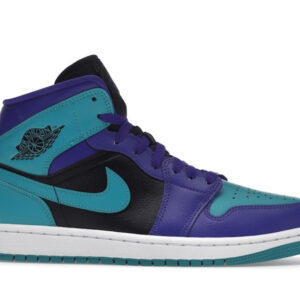 Jordan 1 Mid Black Grape (Women's) - Image 2
