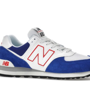 New Balance 574 Blue White Red - Image 3