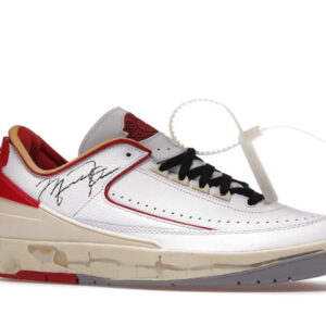 Jordan 2 Retro Low SP Off-White White Red - Image 4