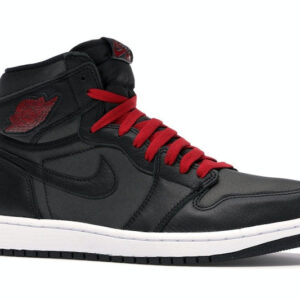 Jordan 1 Retro High Black Satin Gym Red - Image 3