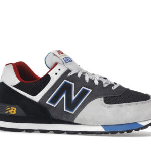 New Balance 574 Black Grey Royal - Image 3