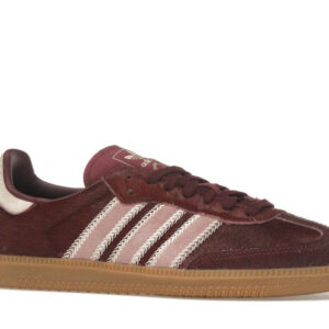 adidas Samba OG Maroon Sand Strata Pony (Women's) - Image 3