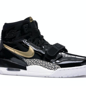 Jordan Legacy 312 Black Gold Patent - Image 3