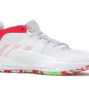 adidas Dame 5 White Multi - Image 3