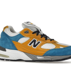 New Balance 991 MiUK SNS Blue Yellow - Image 3