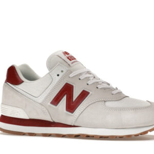 New Balance 574 White Red Gum - Image 3