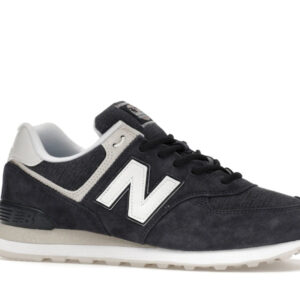 New Balance 574 Fleece Navy - Image 3