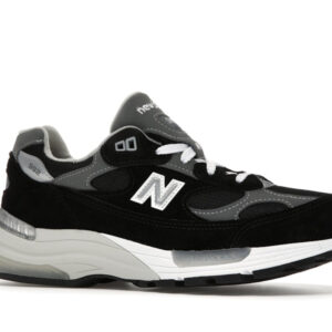 New Balance 992 Black Grey Suede - Image 3