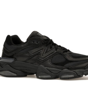 New Balance 9060 Triple Black Leather - Image 3