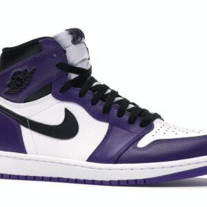 Air Jordan 1 Retro High Court Purple White Men's - 555088-500 - US - Image 4