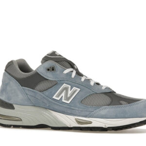 New Balance 991 MiUK Dusty Blue Alloy Smoked Pearl - Image 3