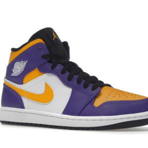 Jordan 1 Mid Lakers (2022) Men's - DQ8426-517 - US - Image 4