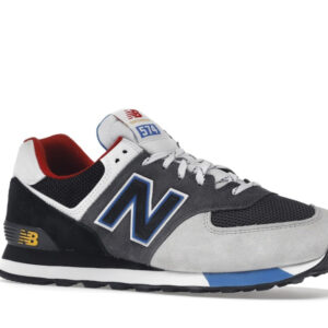 New Balance 574 Black Grey Royal - Image 4