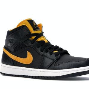 Jordan 1 Mid Black University Gold - Image 4