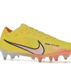 Nike Zoom Mercurial Vapor 15 Elite SG-Pro Anti-Clog Traction Yellow Strike Sunset Glow - Image 4
