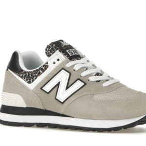 New Balance 574 Grey Black Leopard Print (Women's) - Image 4