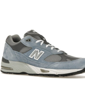 New Balance 991 MiUK Dusty Blue Alloy Smoked Pearl - Image 4
