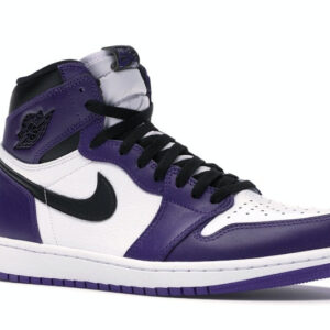 Air Jordan 1 Retro High Court Purple White Men's - 555088-500 - US - Image 5