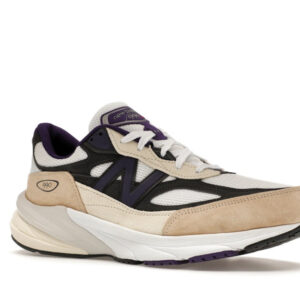 New Balance 990v6 MiUSA Teddy Santis White Black Plum - Image 4