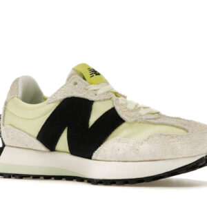 New Balance 327 White Black Grey Yellow (Women's) - Image 4