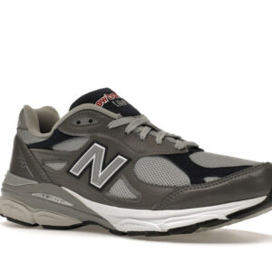 New Balance 990v3 MiUSA Elephant Grey Navy - Image 4
