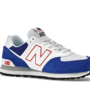 New Balance 574 Blue White Red - Image 4